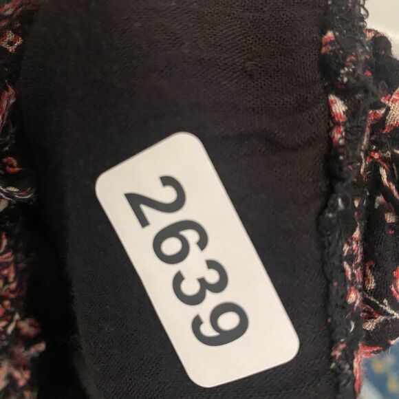 Free People Dress Women XS Floral Maxi Long One Shoulder Ruffle Tiered ALTERED - Picture 13 of 13